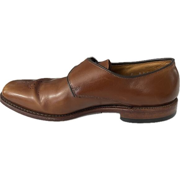 Allen Edmonds Holt Monk Strap Dress Shoes Brown Leather Loafer Size 9 B 2142 main image 10
